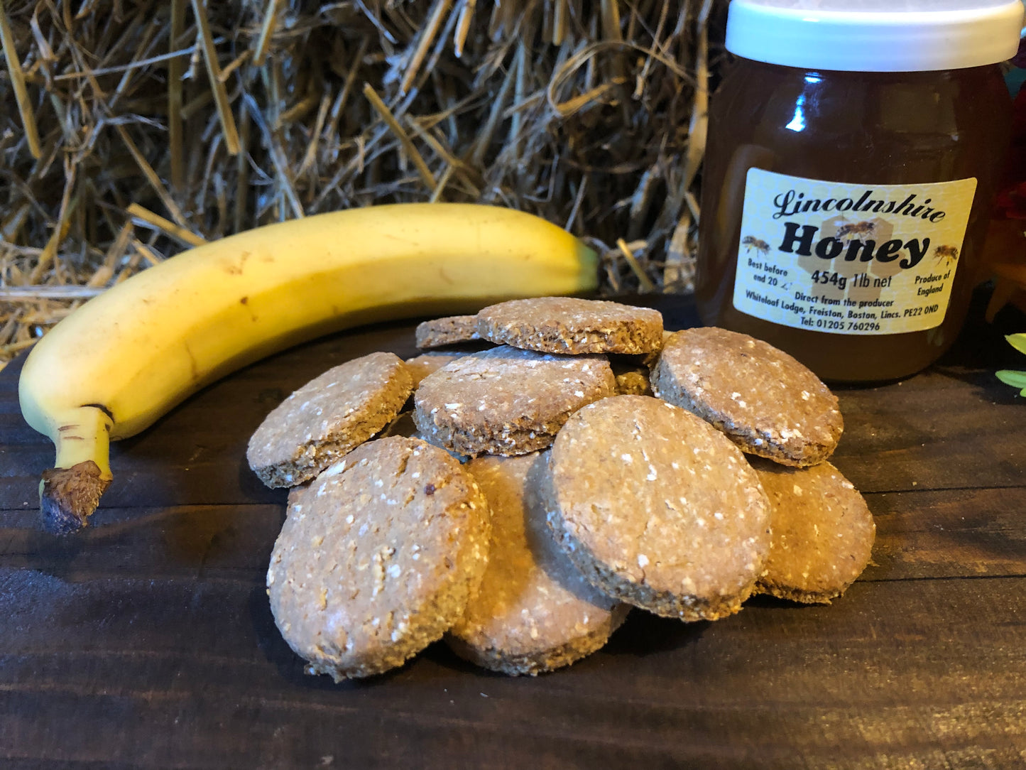 Oatmeal, Banana, peanut butter and honey cookies